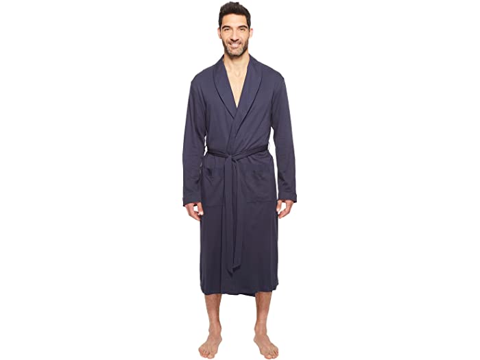 (取寄) ハンロ メンズ ナイト アンド デイ ローブ Hanro men Night and Day Robe Black Iris