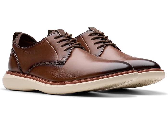 (取寄) クラークス シューズ メンズ ブランタン プレーン タン Clarks men Brantin Plain Dark Tan Leather