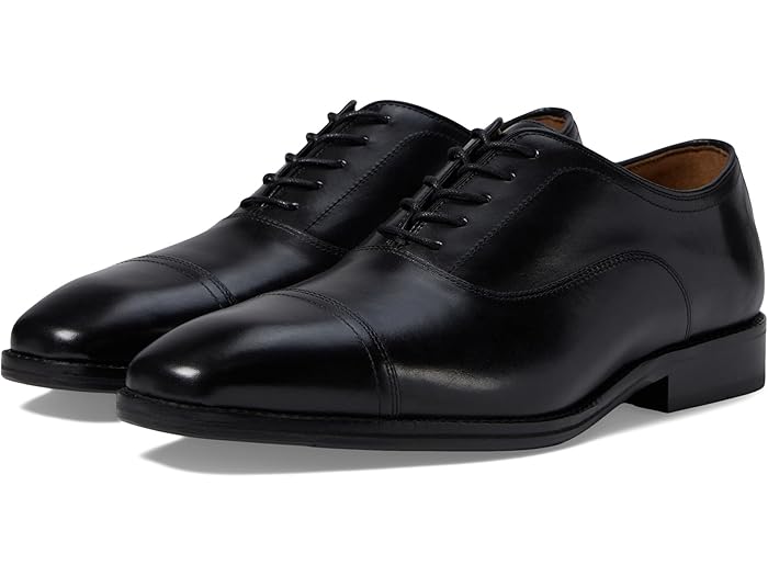 (取寄) ジョンストン&マーフィー メンズ サリバン キャップ トゥ Johnston & Murphy men Sullivan Cap Toe Black Italian Calfskin