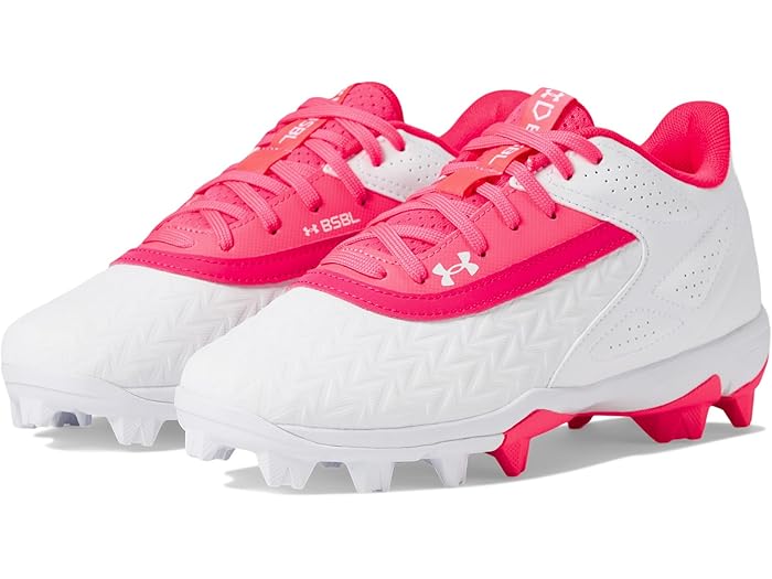 (取寄) アンダーアーマー キッズ ボーイズ リードオフ ロー RM ジュニア 3.0 (トドラー/リトル キッド/ビッグ キッド) Under Armour Kids boys Leadoff Low RM Jr. 3.0 (Toddler/Little Kid/Big Kid) Cerise/White/Cerise