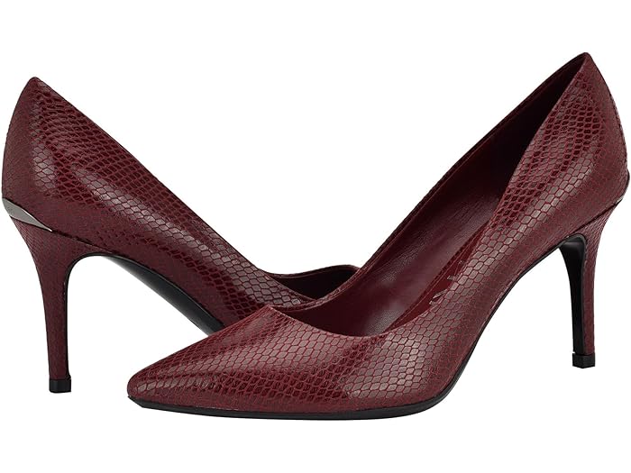 (取寄) カルバンクライン レディース ゲイル Calvin Klein women Gayle Dark Red Snake画像