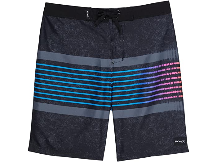 (取寄) ハーレー キッズ ボーイズ プリンテッド ストライプ ボードショーツ (ビッグ キッズ) Hurley Kids boys Printed Stripe Boardshorts (Big Kids) Black