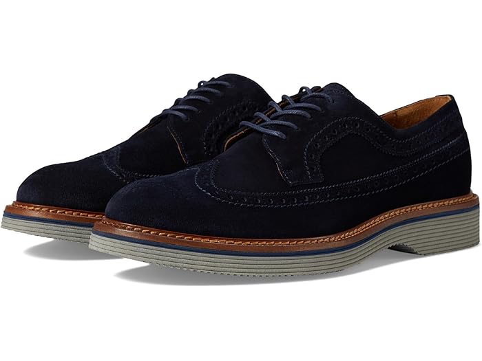 (取寄) ジョンストン&マーフィー コレクション メンズ ジェンソン ロングウィング Johnston & Murphy Collection men Jenson Longwing Navy European Suede