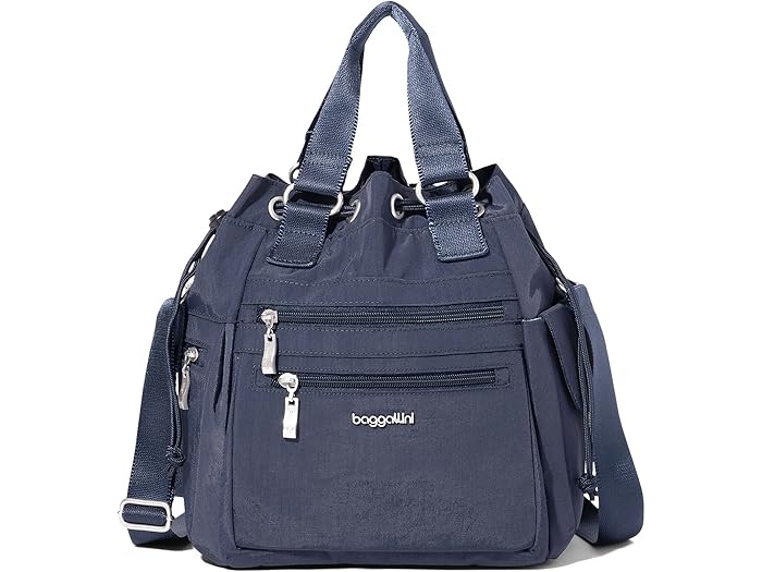 (取寄) バッガリーニ レディース モダン エブリウェア ドローストリング バッグ Baggallini women Modern Everywhere Drawstring Bag French Navy