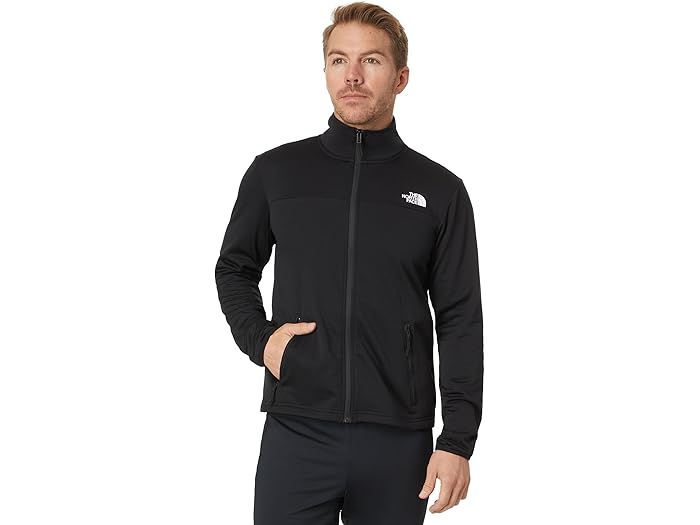 (取寄) ノースフェイス メンズ シーダー トレイル グリッド フリース フル ジップ ジャケット The North Face men Cedar Trail Grid Fleece Full Zip Jacket TNF Black