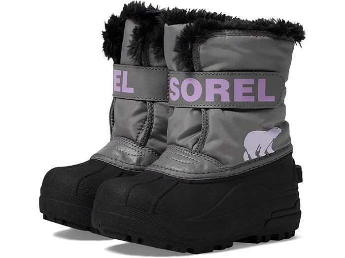 (取寄) ソレル キッズ キッズ チルドレン スノー コマンダー (トドラー/リトル キッド) SOREL Kids kids Childrens Snow Commander (Toddler/Little Kid) Chrome Grey/Euphoric Lilac