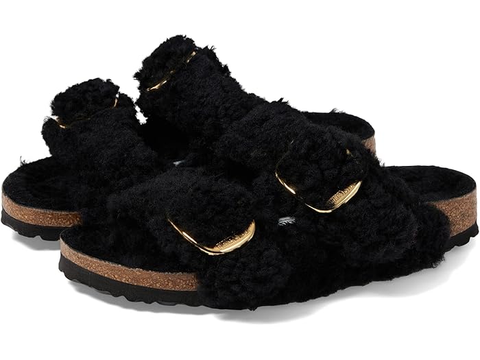 (取寄) ビルケンシュトック レディース アリゾナ ビッグ バックル テディ Birkenstock women Arizona Big Buckle Teddy Black
