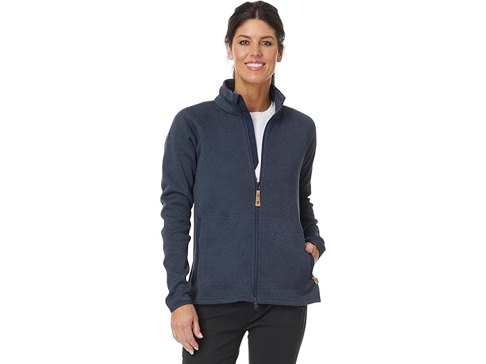 (取寄) フェールラーベン レディース フリース ジップ セーター Fjllrven women Fjallraven Ovik Fleece Zip Sweater Navy