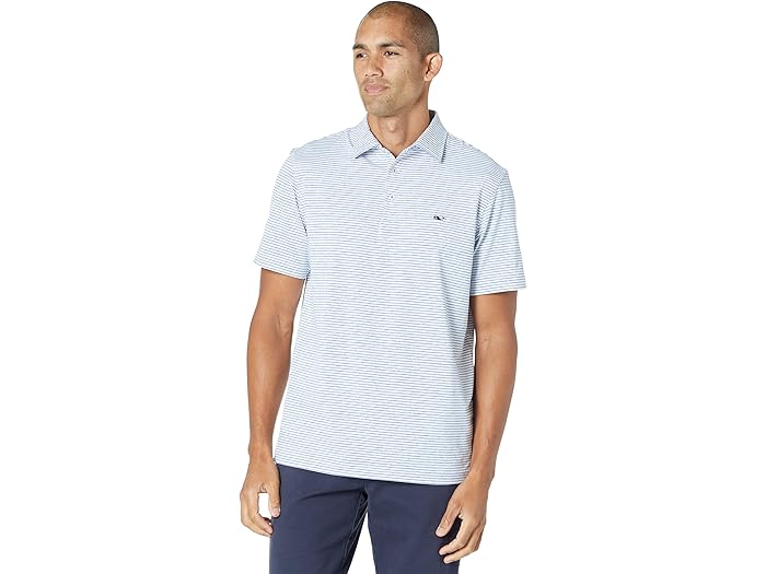(取寄) ヴィンヤードヴァインズ メンズ ブラッドリー ストライプ サンカティ ポロ Vineyard Vines men Bradley Stripe Sankaty Polo Yacht Blue Tejeda 23,040円