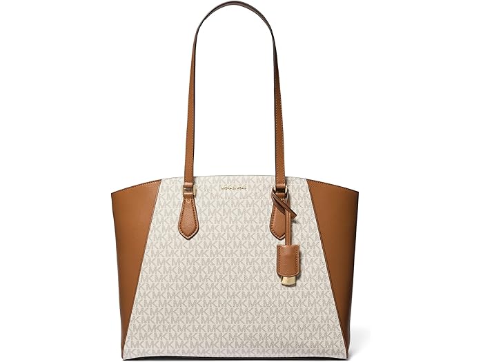 (取寄) マイケルコース レディース タリン ラージ マルチ ファンクション トップ ジップ トート MICHAEL Michael Kors women Taryn Large Multi Function Top Zip Tote Vanilla/Acorn