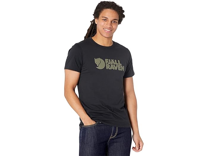 (取寄) フェールラーベン メンズ ロゴ Tシャツ Fjllrven men Fjallraven Logo T-Shirt Black