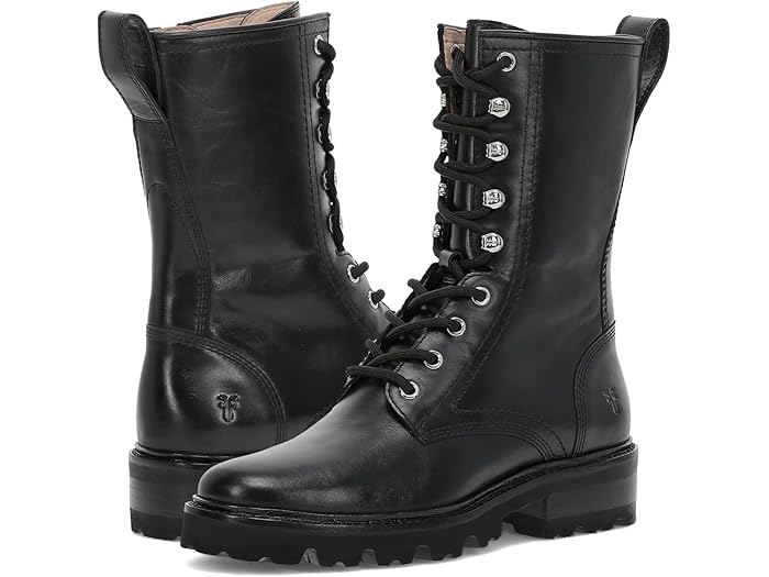 (取寄) フライ レディース オリヴィア コンバット Frye women Olivia Combat Black