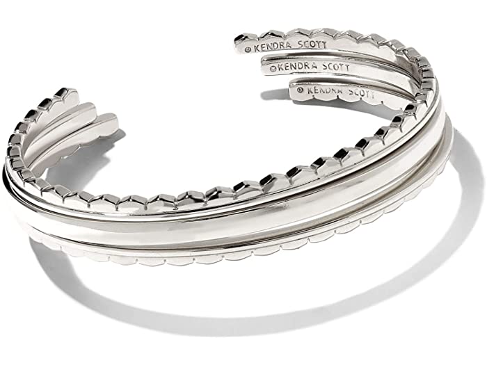 (取寄) ケンドラスコット レディース クイン カフ ブレスレット セット 3 Kendra Scott women Quinn Cuff Bracelet Set Of 3 Silver