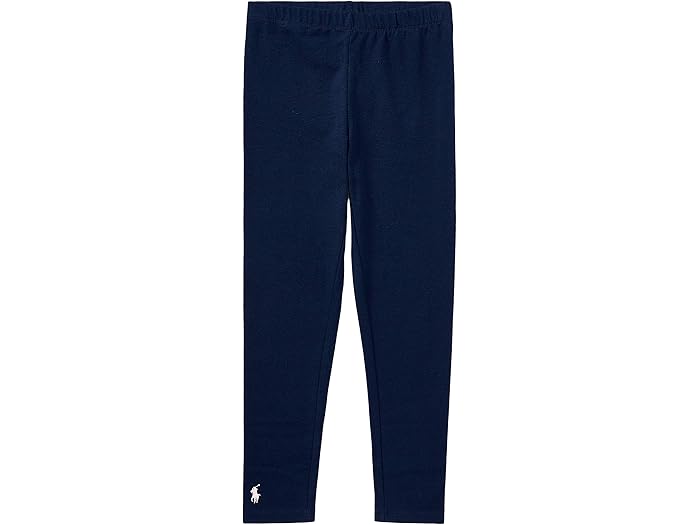 (取寄) ラルフローレン キッズ ガールズ ストレッチ コットン レギンス (ビッグ キッズ) Polo Ralph Lauren Kids girls Stretch Cotton Legging (Big Kids) Refined Navy