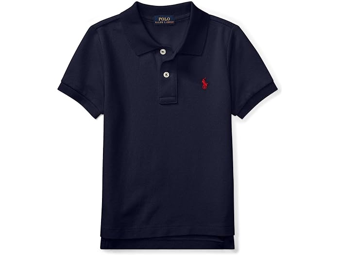 (取寄) ラルフローレン キッズ ボーイズ コットン メッシュ ポロ シャツ (リトル キッズ) Polo Ralph Lauren Kids boys Cotton Mesh Polo Shirt (Little Kids) Refined Navy