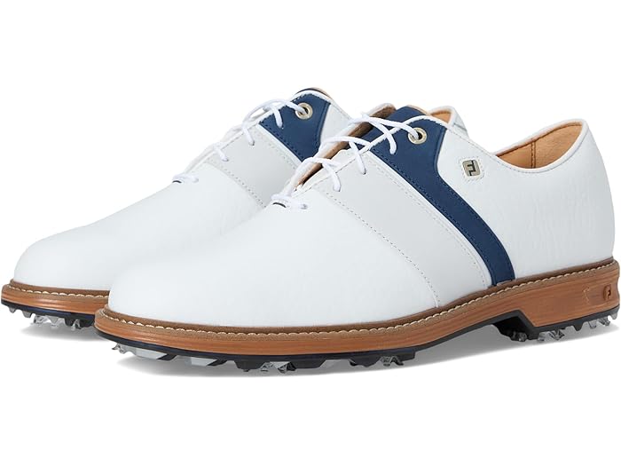 (取寄) フットジョイ ゴルフシューズ メンズ プレミア シリーズ バイソン 大きいサイズ FJ FootJoy men Premiere Series Bison Golf Shoes White/Navy/White