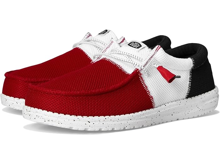 (取寄) ヘイ デュード メンズ ウォーリー トライ バーシティ メッシュ Hey Dude men Wally Tri Varsity Mesh Red/Navy画像