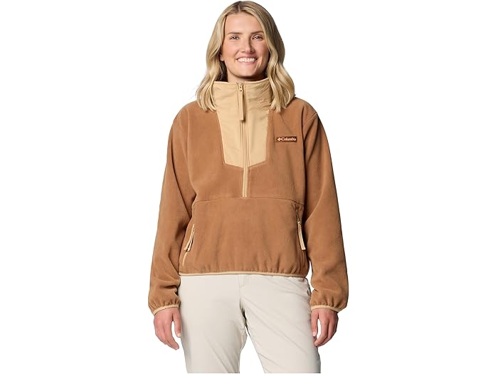 (取寄) コロンビア レディース セコイア 1/2 ジップ フリース Columbia women Sequoia Grove 1/2 Zip Fleece Camel Brown/Canoe
