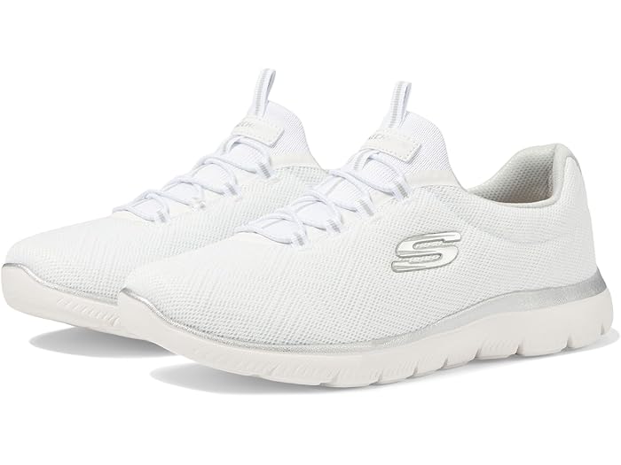 (取寄) スケッチャーズ スニーカー レディース サミッツ シック SKECHERS women Summits Artistry Chic White Silver