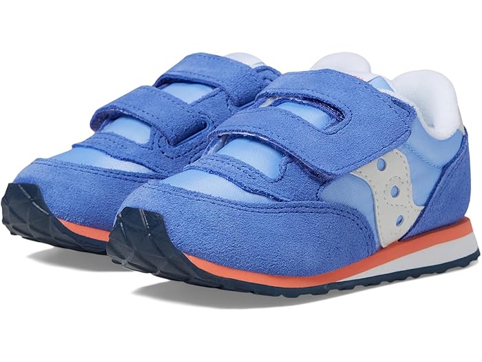 (取寄) サッカニー キッズ キッズ オリジナルス ジャズ フック アンド ループ スニーカー (トドラー/リトル キッド) Saucony Kids kids Originals Jazz Hook & Loop Sneaker (Toddler/Little Kid) Blue/Coral