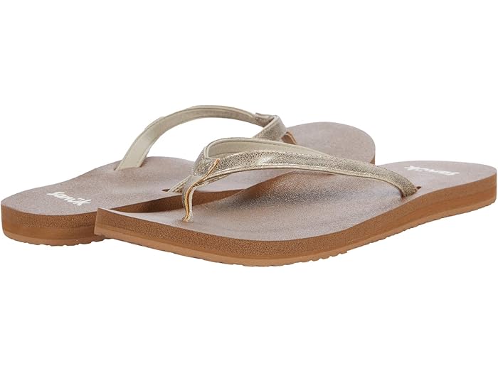(取寄) サヌーク レディース ヨガ ジョイ シマー メタリック Sanuk women Yoga Joy Shimmer Metallic Champagne