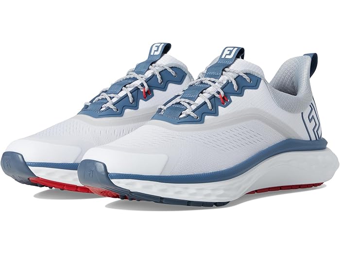 楽天市場】FootJoy Quantum Golf Shoes (White / Blue / Red