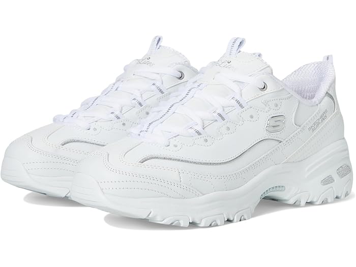 (取寄) スケッチャーズ スニーカー レディース ディーライツ ハンズフリー スリップインズ SKECHERS women D'Lites Hands Free Slip-INS White Silver
