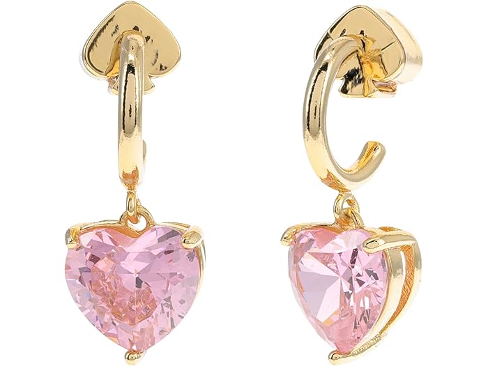 (取寄) ケイトスペード レディース マイ ラブ ハート ハギーズ イヤリングス Kate Spade New York women My Love Heart Huggies Earrings Pink