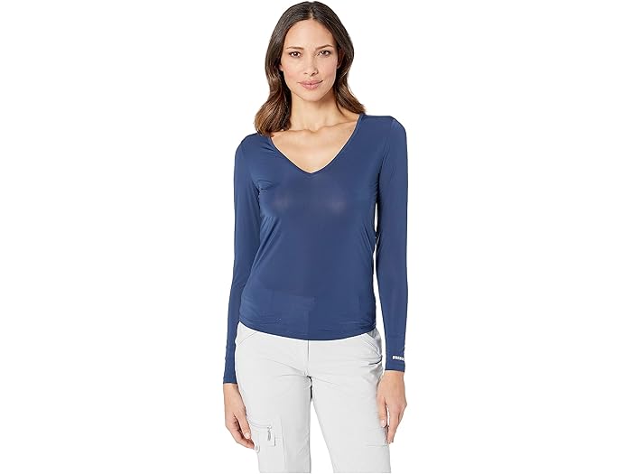 (取寄) ジェイミー サドック レディース サンセンス ロング スリーブ レイヤリング トップ Jamie Sadock women Sunsense Long Sleeve Layering Top Moonlit Navy