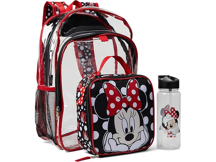 (取寄) ガールズ ミニー マウス バックパック セット (リトル キッド/ビッグ キッド) BIOWORLD Kids girls Minnie Mouse Backpack Set (Little Kid/Big Kid) Burgundy