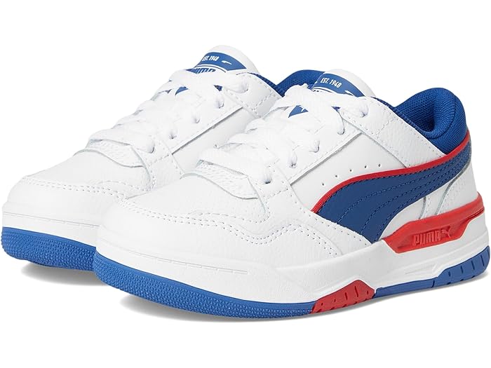 (取寄) プーマ キッズ キッズ リバウンド レイアップ LO (リトル キッド) PUMA Kids kids Rebound Layup Lo (Little Kid) Puma White/Clyde Royal