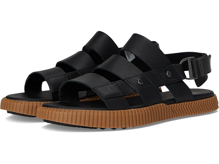 (取寄) ソレル レディース オナ スリングバック フラッツ サンダル SOREL women Ona Ave Slingback Flat Sandals Black/Gum