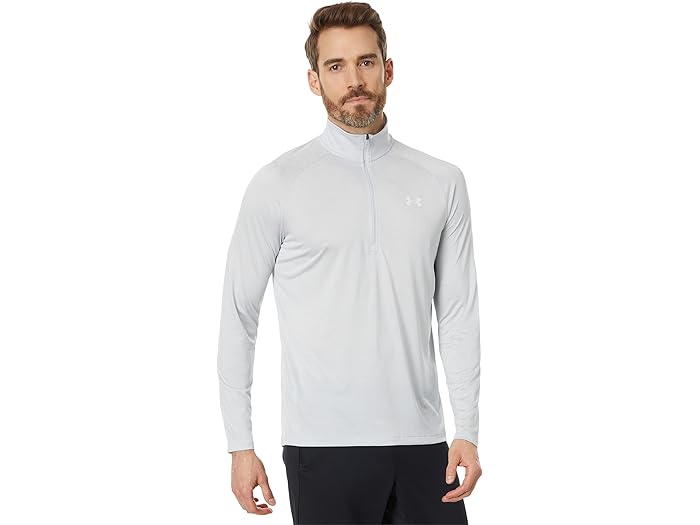 (取寄) アンダーアーマー メンズ Ua テック 1/2 ジップ Under Armour men UA Tech 1/2 Zip Halo Gray/White 8,784円