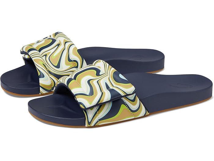 (取寄) オルカイ レディース サンビーム スライド サンダル OluKai women Sunbeam Slide Sandal Deepest Depths/Swirl