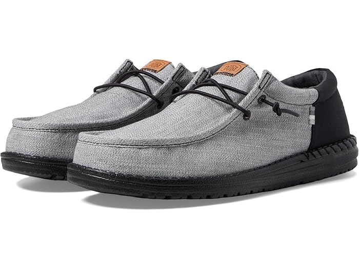 (取寄) ヘイ デュード メンズ ウォーリー ファンク ナイロン クラフト Hey Dude men Wally Funk Nylon Craft Black/Grey