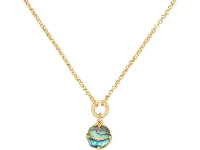 (取寄) ケイトスペード レディース 10mm スペード フラワー ペンダント Kate Spade New York women 10mm spade flower pendant Abalone/Gold