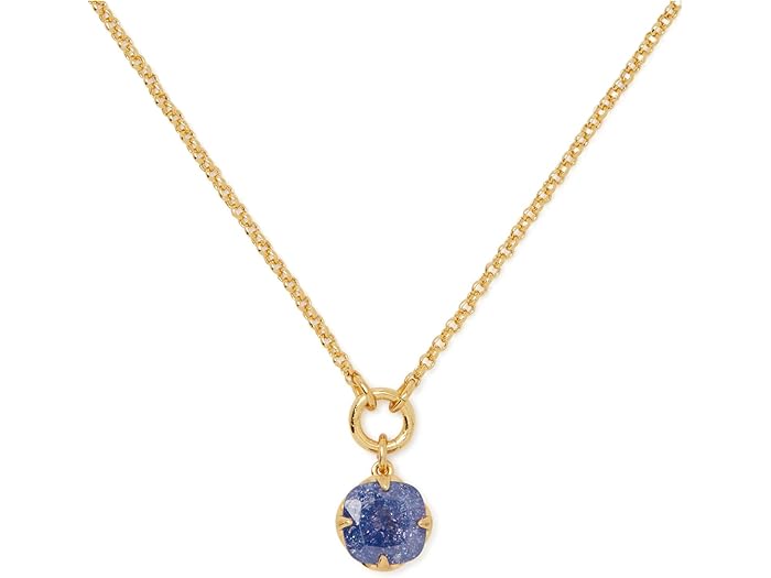 (取寄) ケイトスペード レディース 10mm スペード フラワー ペンダント Kate Spade New York women 10mm spade flower pendant Dark Navy