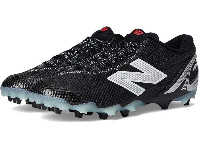 (取寄) ニューバランス メンズ フリーズLX v5 ロー ラクロス New Balance men FreezeLX V5 Low Lacrosse Cleatss Black/White/Silver Metallic
