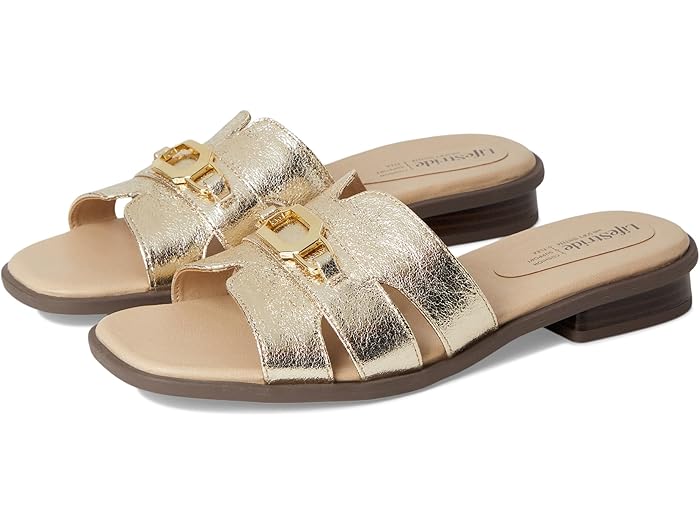 (取寄) ライフストライド レディース LifeStride women Royaltybit Platino Gold Faux Leather