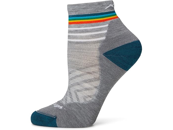 (取寄) ダーンタフバーモント レディース ラン 1/4 ウルトラ-ライトウエイト ウィズ クッション Darn Tough Vermont women Run 1/4 Ultra-Lightweight with Cushion Grey