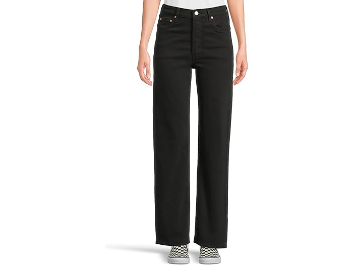(取寄) リーバイス ジーンズ プレミアム レディース リブケージ フル レングス ジーンズ Levi's Premium women Ribcage Full Length Jeans Black Sprout