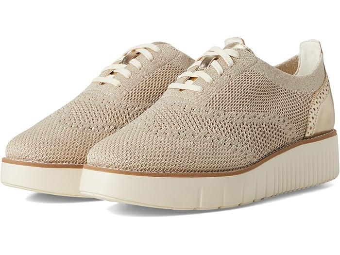 (取寄) コールハーン レディース グランド シティ プラットフォーム ステッチライト オックスフォード Cole Haan women Grand City Platform Stitchlite Oxfords Rye/Gold Metallic Knit/Ivory 24,143円