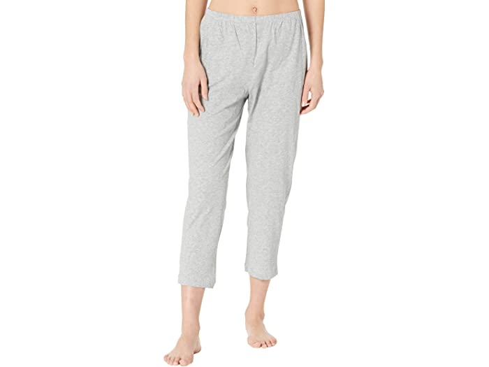 (取寄) スキン オーガニック ピマ コットン カーリン クロップ パンツ Skin Organic Pima Cotton Carlyn Crop Pants Heather Grey