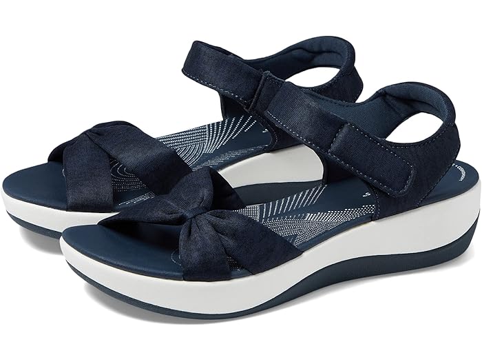 (取寄) クラークス サンダル レディース アーラ ショア ネイビー Clarks women Arla Shore Navy Textile