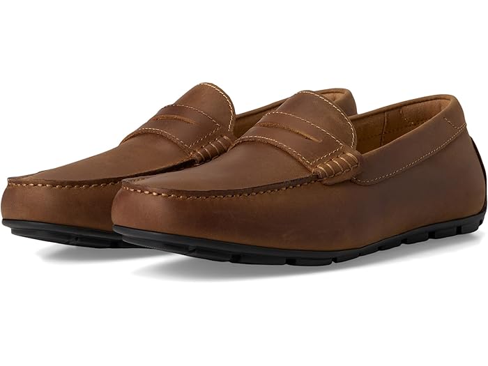 (取寄) フローシャイム メンズ モーター スムース モック トゥ ペニー ドライバ Florsheim men Motor Smooth Moc Toe Penny Driver Brown Crazy Horse