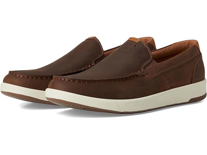 (取寄) フローシャイム メンズ クロスオーバー モック トゥ スリッポン Florsheim men Crossover Moc Toe Slip-On Brown Pull Up