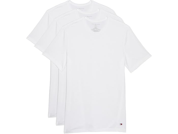 (取寄) トミーヒルフィガー メンズ コットン クラシック 3-パック クルーネック アンダーシャツ Tommy Hilfiger men Cotton Classic 3-Pack Crewneck Undershirts Danish Blue
