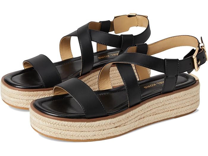 (取寄) マイケルコース レディース リン エスパドリーユ サンダル MICHAEL Michael Kors women Lynn Espadrille Sandal Black