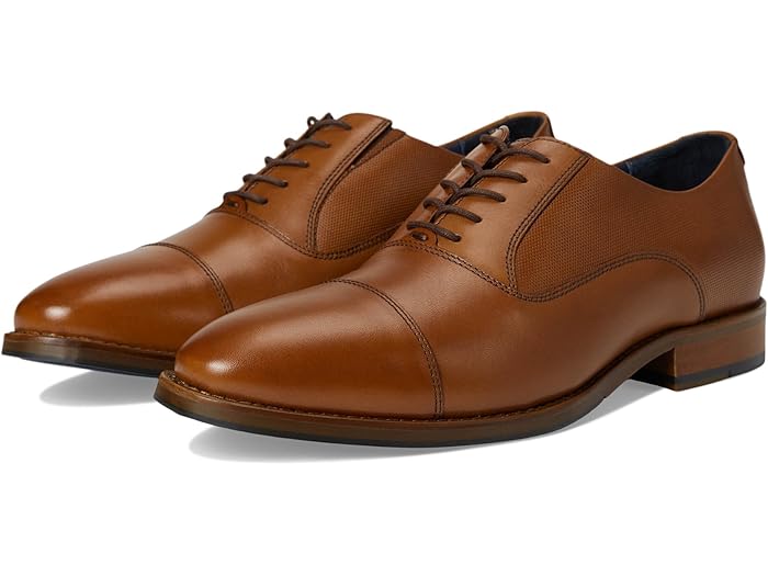 (取寄) ジョンストン&マーフィー メンズ ランドリー エンボス キャップ トゥ Johnston & Murphy men Landry Embossed Cap Toe Tan Full Grain