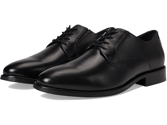 (取寄) ジョンストン&マーフィー メンズ ランドリー エンボス プレーン トゥ Johnston & Murphy men Landry Embossed Plain Toe Black Full Grain